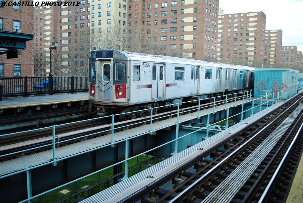 (394k, 1024x687)<br><b>Country:</b> United States<br><b>City:</b> New York<br><b>System:</b> New York City Transit<br><b>Line:</b> IRT Brooklyn Line<br><b>Location:</b> Rockaway Avenue<br><b>Route:</b> 2<br><b>Car:</b> R-142 (Primary Order, Bombardier, 1999-2002) 6806 <br><b>Photo by:</b> Wilfredo Castillo<br><b>Date:</b> 3/29/2012<br><b>Viewed (this week/total):</b> 0 / 2411