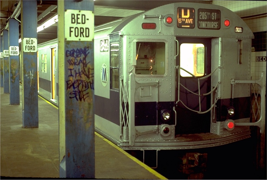 (174k, 1024x692)<br><b>Country:</b> United States<br><b>City:</b> New York<br><b>System:</b> New York City Transit<br><b>Line:</b> IND Concourse Line<br><b>Location:</b> Bedford Park Boulevard<br><b>Route:</b> D<br><b>Car:</b> R-27 (St. Louis, 1960) 8168 <br><b>Collection of:</b> Joe Testagrose<br><b>Date:</b> 8/8/1980<br><b>Viewed (this week/total):</b> 1 / 7483