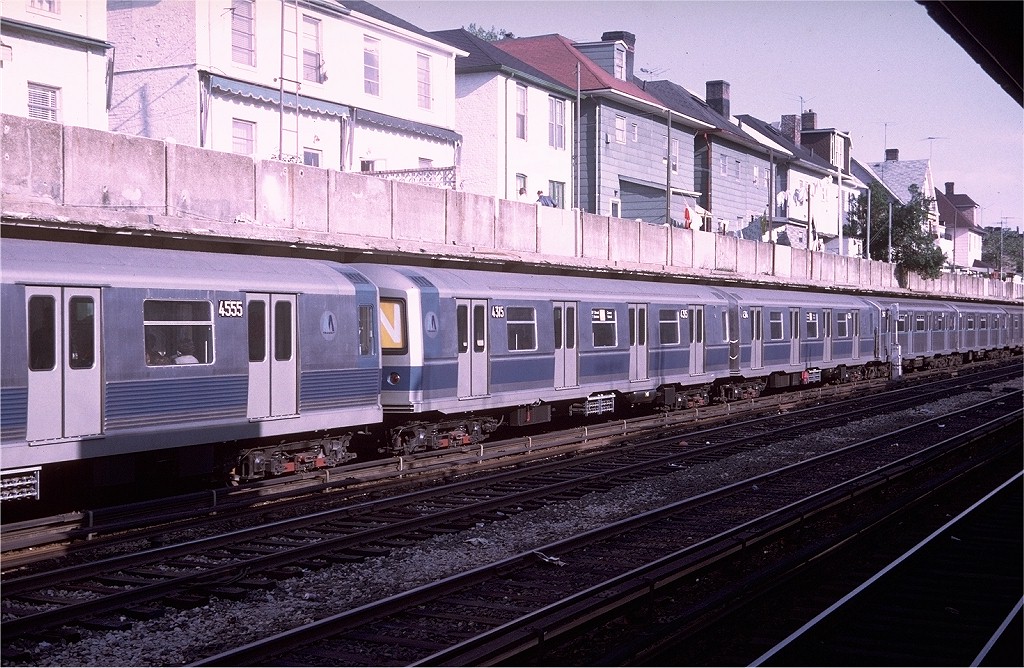 (248k, 1024x668)<br><b>Country:</b> United States<br><b>City:</b> New York<br><b>System:</b> New York City Transit<br><b>Line:</b> BMT Sea Beach Line<br><b>Location:</b> Avenue U<br><b>Route:</b> N<br><b>Car:</b> R-40M (St. Louis, 1969) 4315 (ex-4415)<br><b>Photo by:</b> Doug Grotjahn<br><b>Collection of:</b> Joe Testagrose<br><b>Date:</b> 5/17/1969<br><b>Viewed (this week/total):</b> 9 / 8778